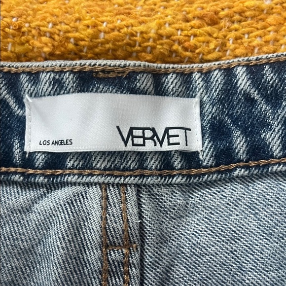 Vervet Women's Straight Leg Jeans - Distressed Blue - Picture 2 of 6